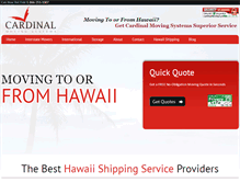 Tablet Screenshot of cardinalmovingsystems.com